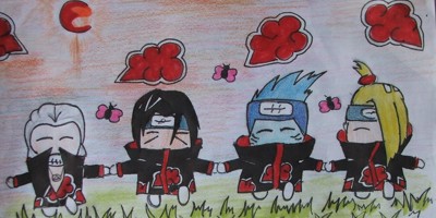 akatsuki-hidan,itachi,kisame a deidara