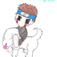 Chibi Kiba na Akamaru ^^