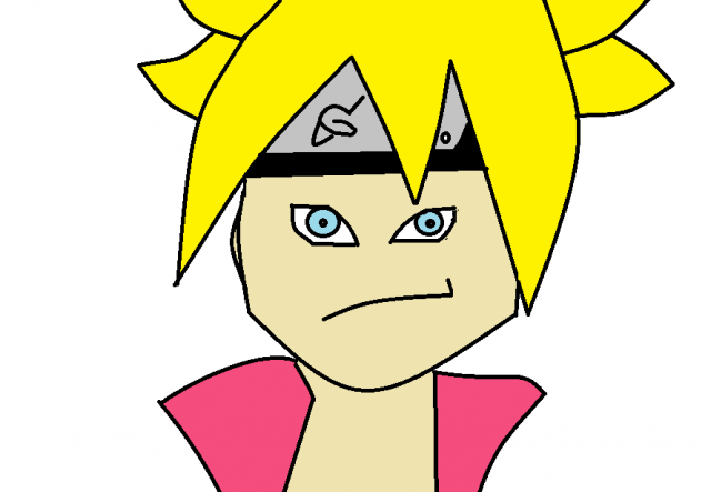 Namalovaný Uzumaki Boruto