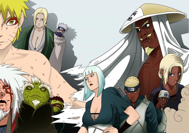 Naruto and Raikage...