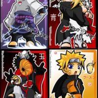 sasuke, deidara, tobi, naruto