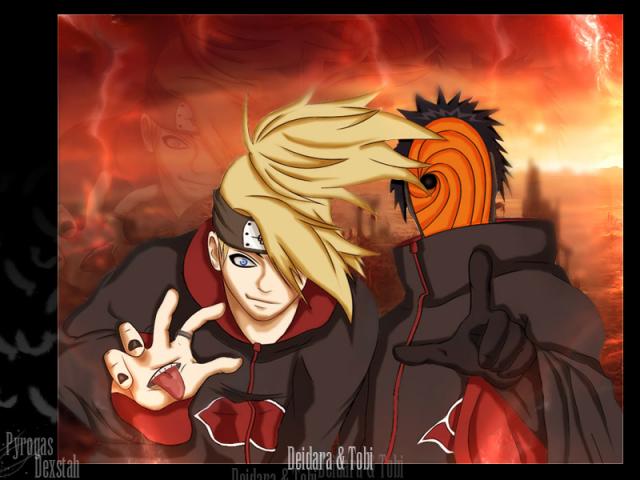 Deidara a Tobi