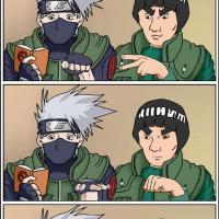 Kakashi vs. Gai by Hisshadow