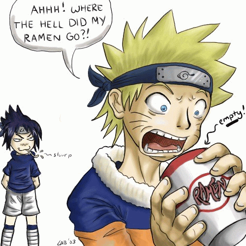 Naruto + Sasuke + Ramen