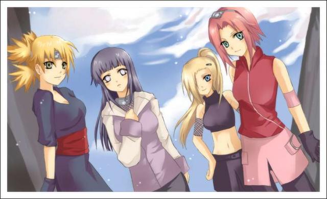 Sakura,Hinata,Ino,Temari 