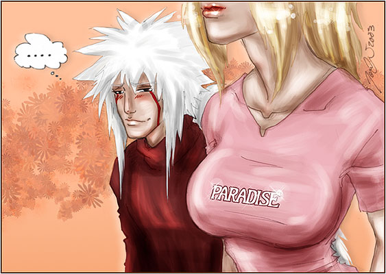 Jiraiya and Paradise by croaky