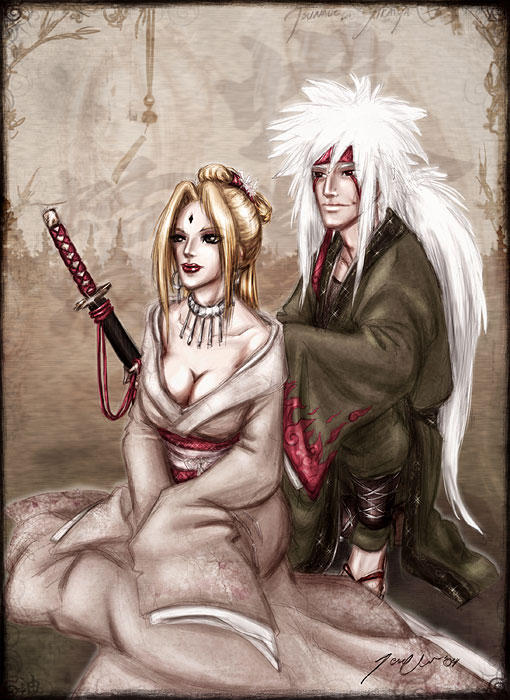 Sepuka seiza Tsunade and Jiraiya