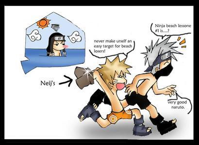 Naruto , Kakashi a Nejiho spodky 