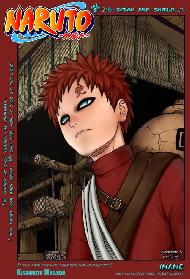 Manga 216 - Gaara