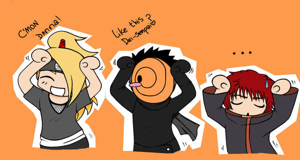 Deidara,Tobi,Sasori