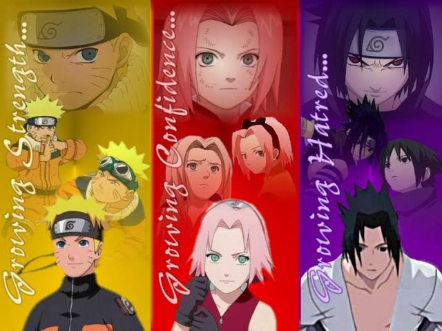 naruto, sakura, sasuke