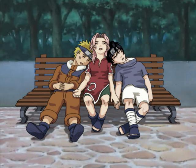 Team 7 Waiting for Kakashi 