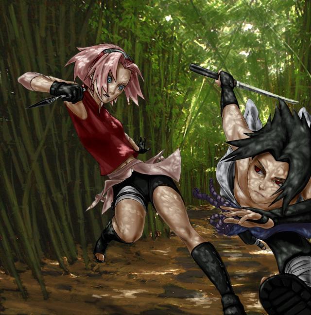 Sakura Sasuke, boj na život a na smrt