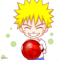 Naruto hraje basket