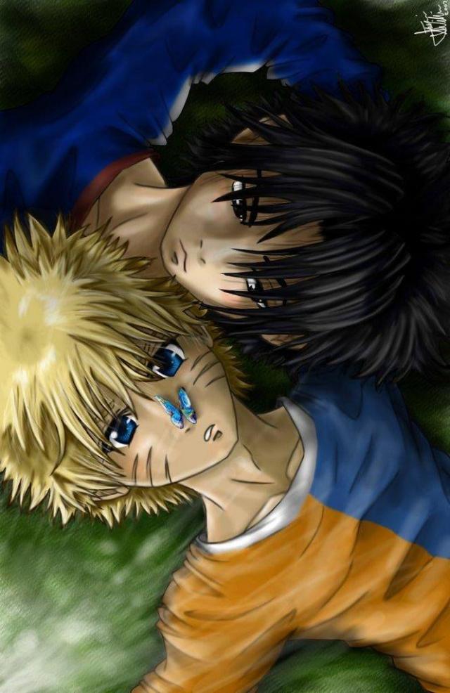 Naruto and Sasuke Cute Little  Angels