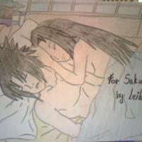 sakuracherry and sasuke uchiha in bed