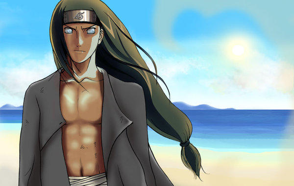 Sexy Neji Hyuuga on the Beach