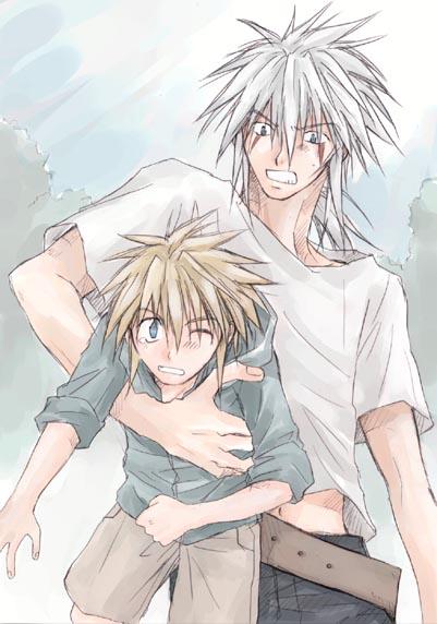 Jiraiya and Young Yondaime