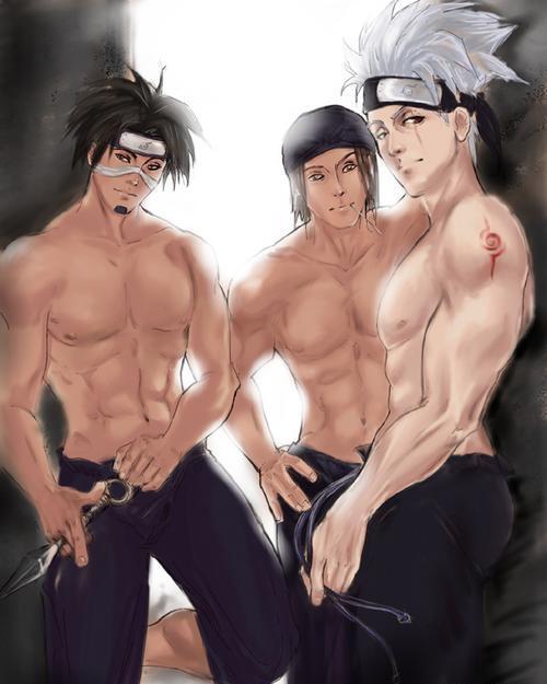 Shinobi Half-naked Trio