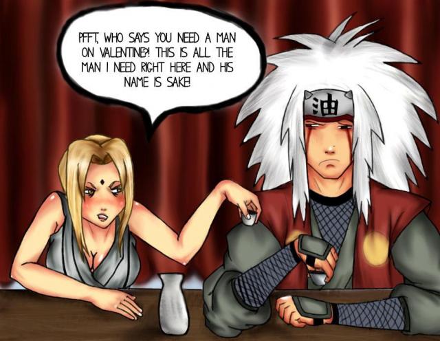 Tsunade and Jiraiya Valentines Day