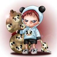 Chibi gaara No Sabaku and ... Pandas!!!