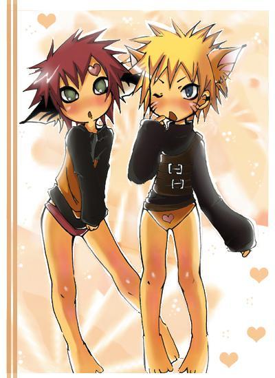 Kawaiii Pair Uzumaki Naruto and Gaara No Sabaku