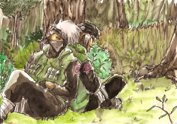 Genma and Kakashi by Oresama