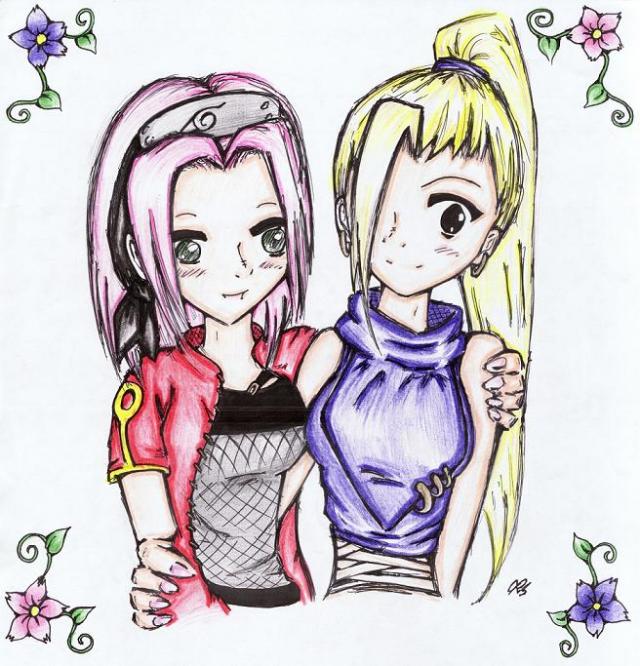 Ino and Sakura by avi17