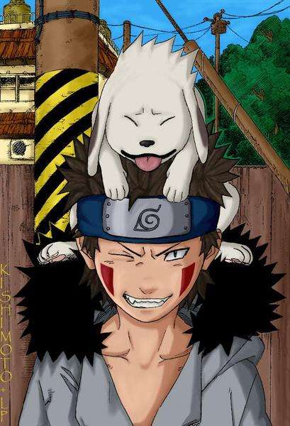 Inuzuka Kiba a Akamaru