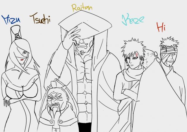 lineart congress of five kages