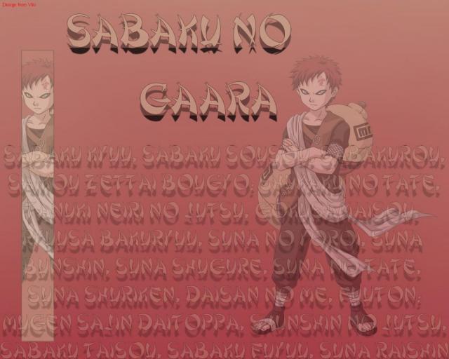 Sabaku no Gaara - wall