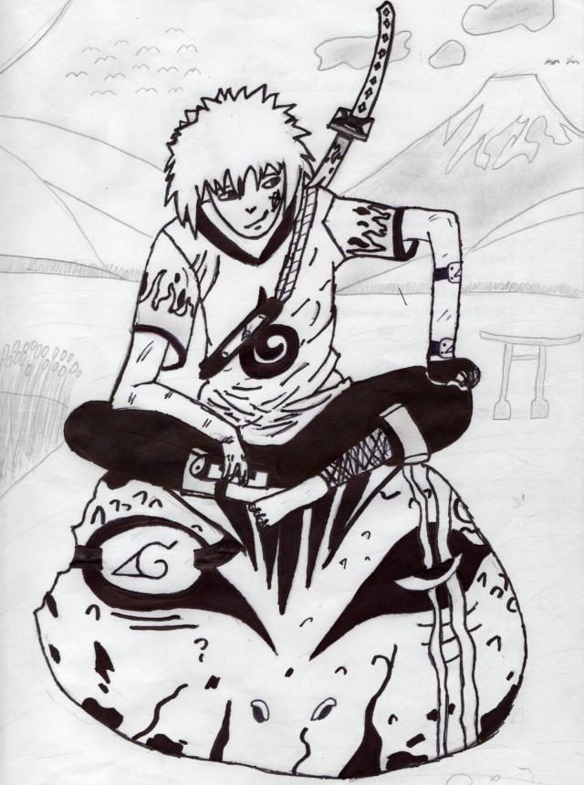 Minato a Gamabunta