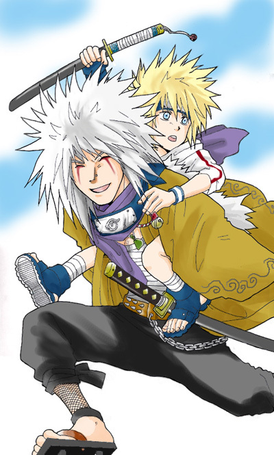 young Jiraiya a Minato