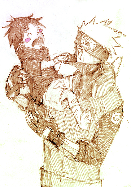 Kaka/Sasu::Kakashi babysitter chronicles