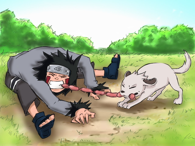 Kiba a Akamaru