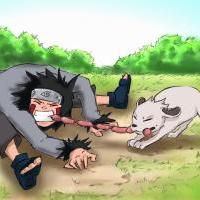 Kiba a Akamaru