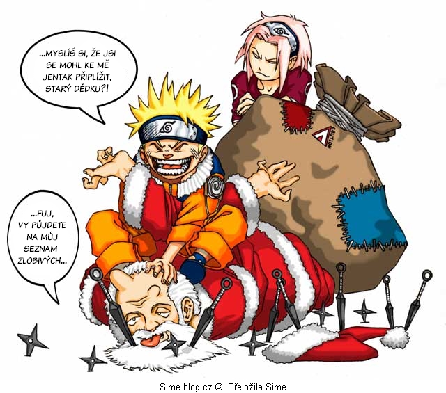 Naruto, Sakura a Santa Claus 