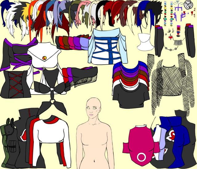 Kunoichi dress-up game