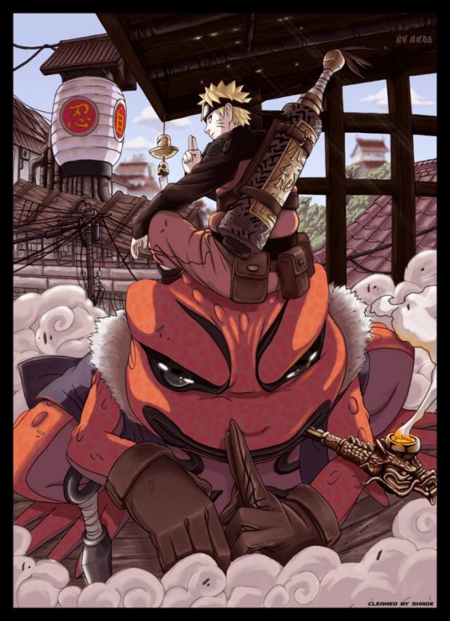 naruto and gamakichi :) - supr obrazek :)