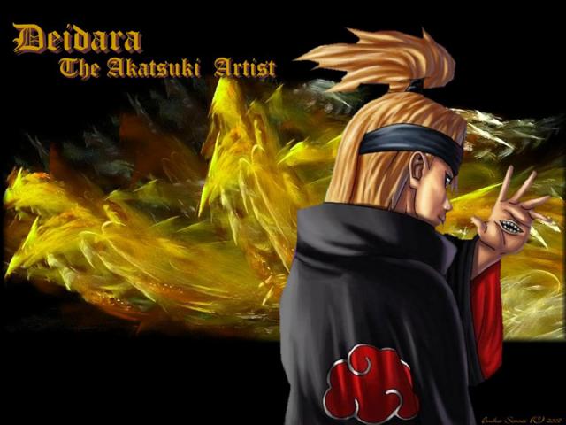 Deidara umelec z akatsuki