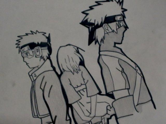 Kakashi, Rin , Obito 