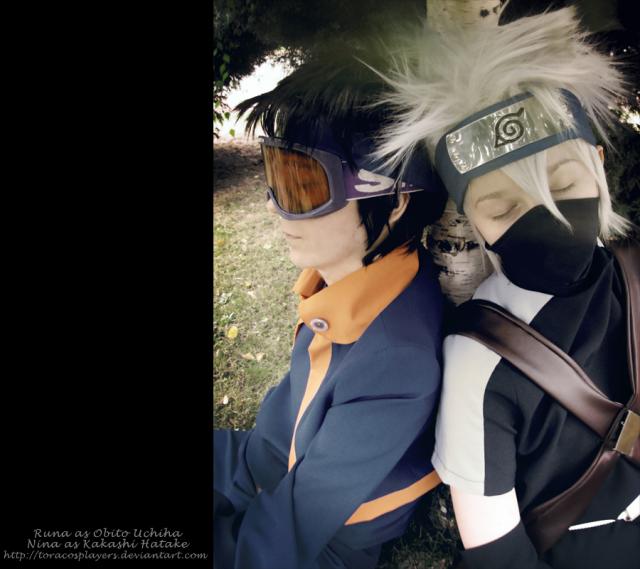 Restin' Kakashi and Obito