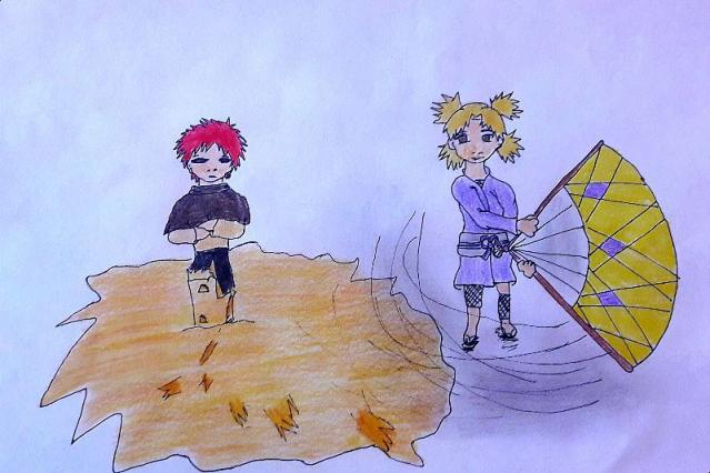 Temari a Gaara