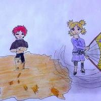 Temari a Gaara