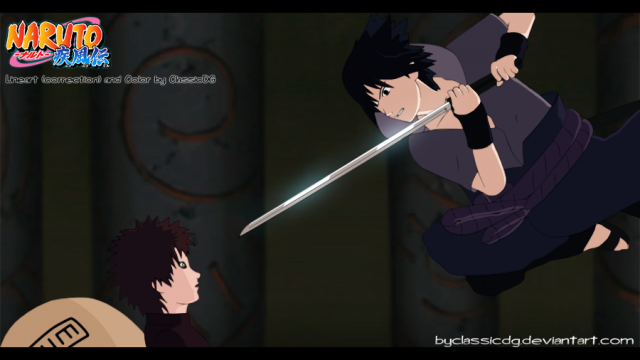 Gaara vs Sasuke Shippuden