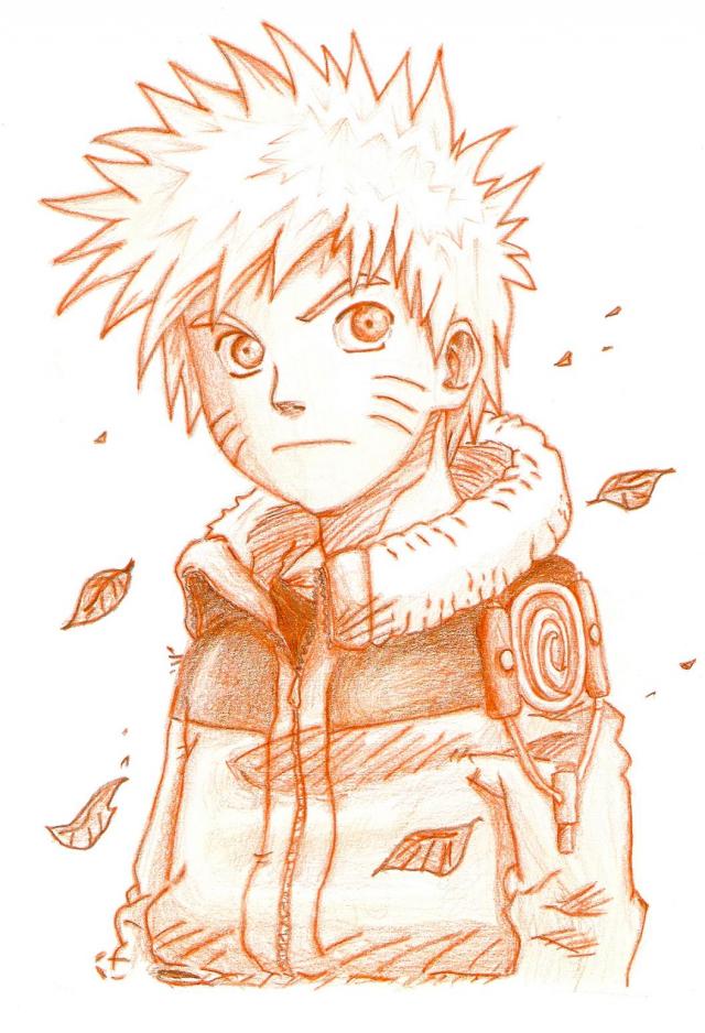 naruto - pastelky,tuzka