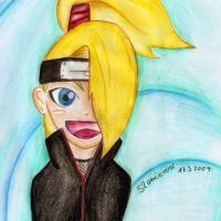 Deidara smile by Adelaiiida