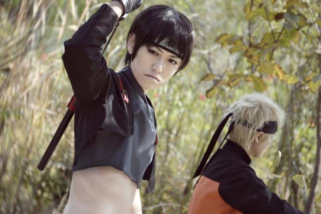 Sai a Naruto-Cosplay