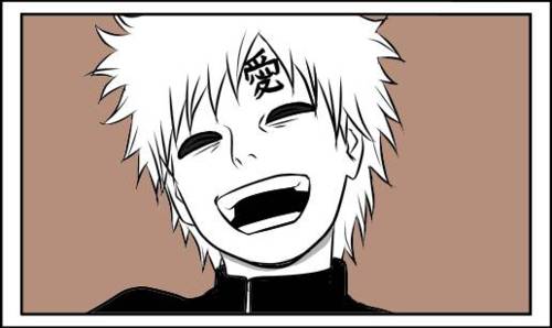 Gaara laughing