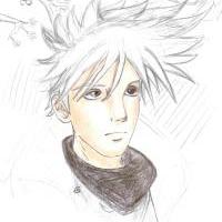 Kakashi without mask, foreheadprotector and secret